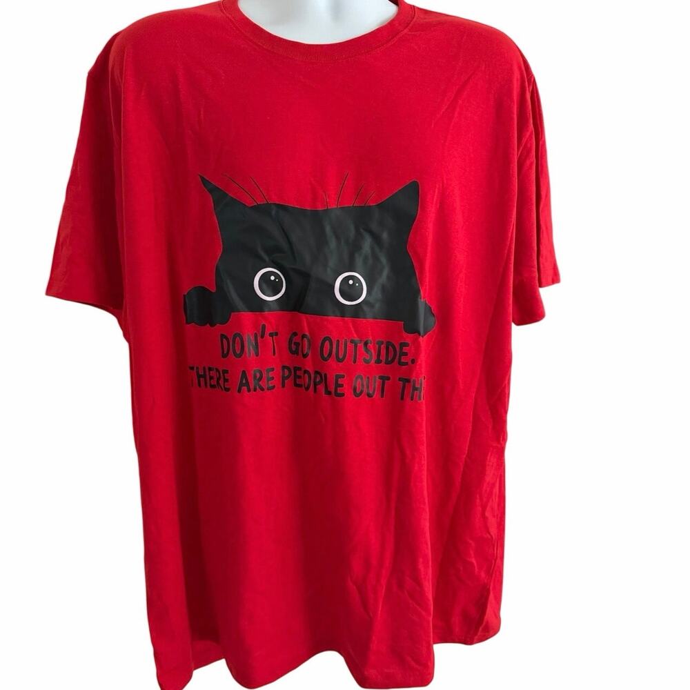 2XL Cat T Shirt Womens Short Sleeve Top Cute Kitty Graphic Tee Cat Lover Casual